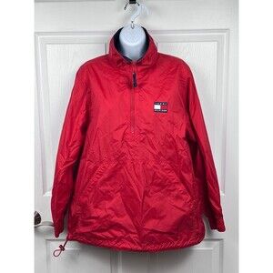 VINTAGE Tommy Hilfiger 90s Y2K Spellout Windbreaker Jacket